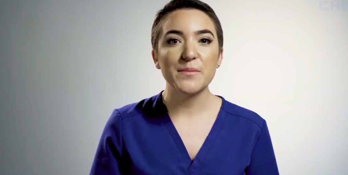 Briele, patient and nurse