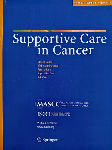 Supportive Care in Cancer Cover